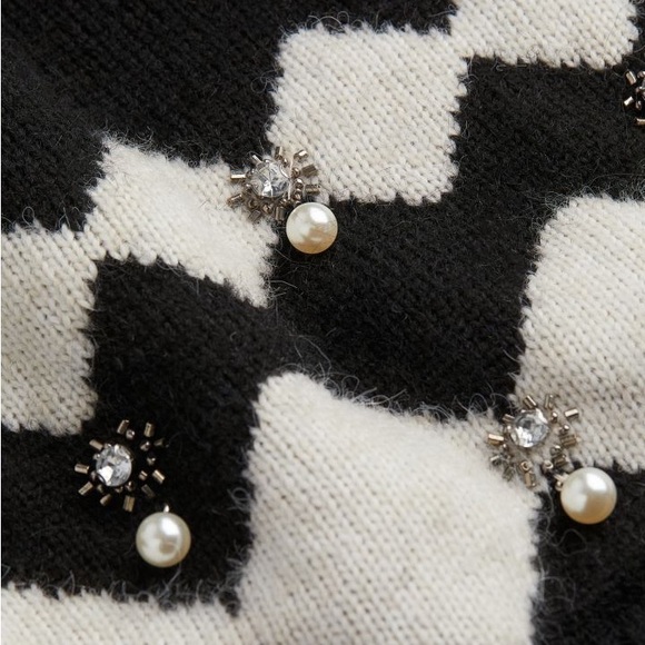 NWT H&M Appliquéd knit oversized sweater dress - Picture 8 of 8